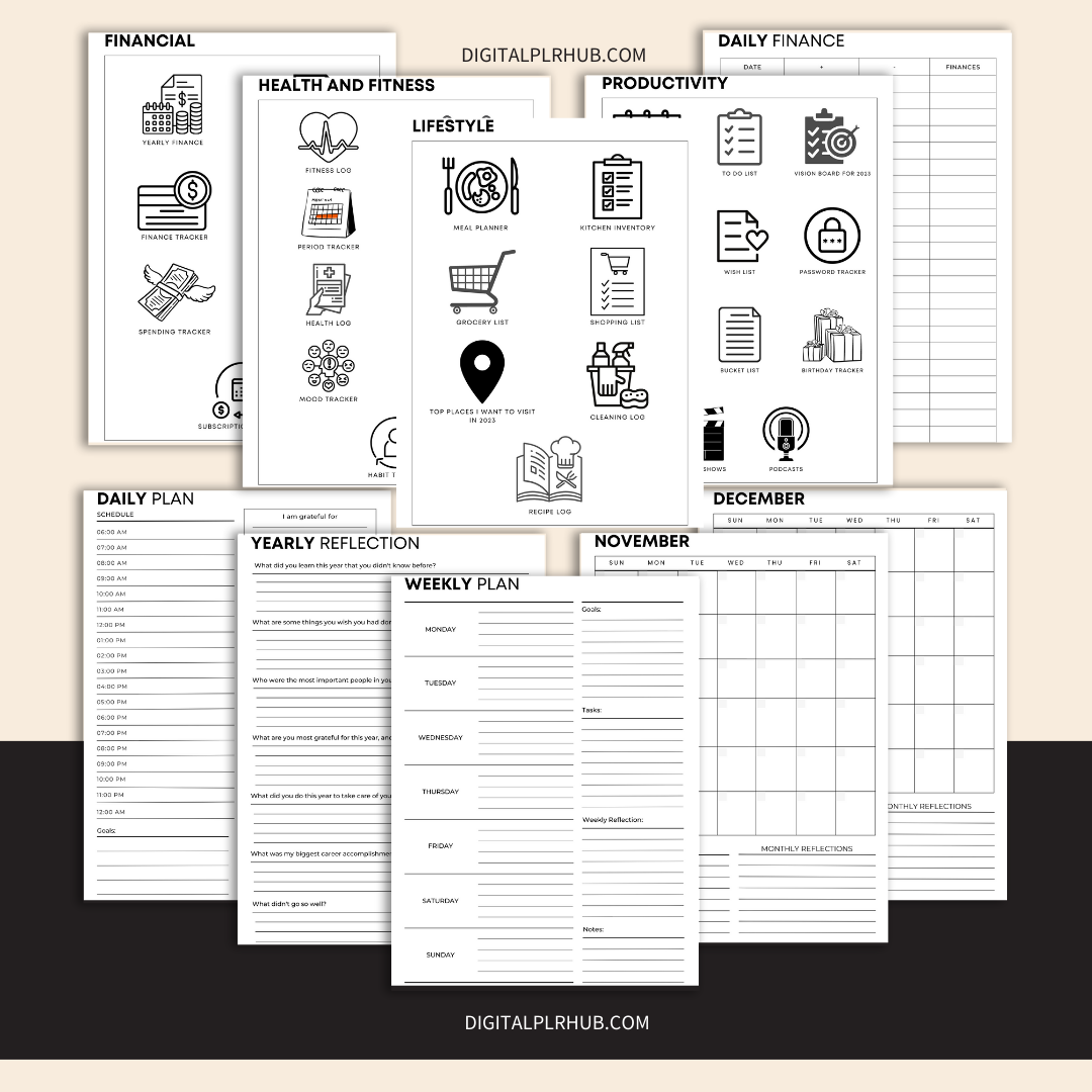 Undated Printable Planner