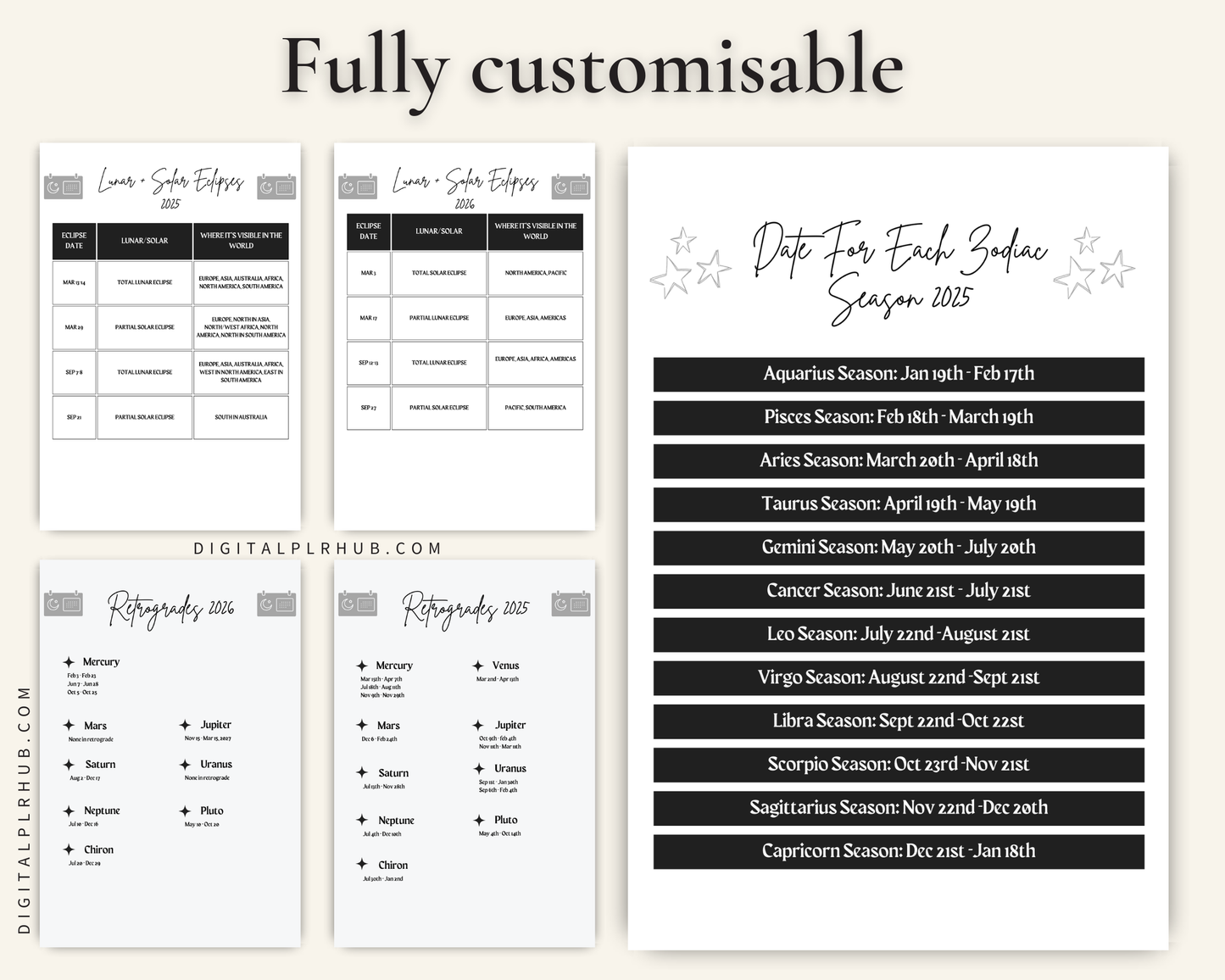 Moon & Astrology Calendar