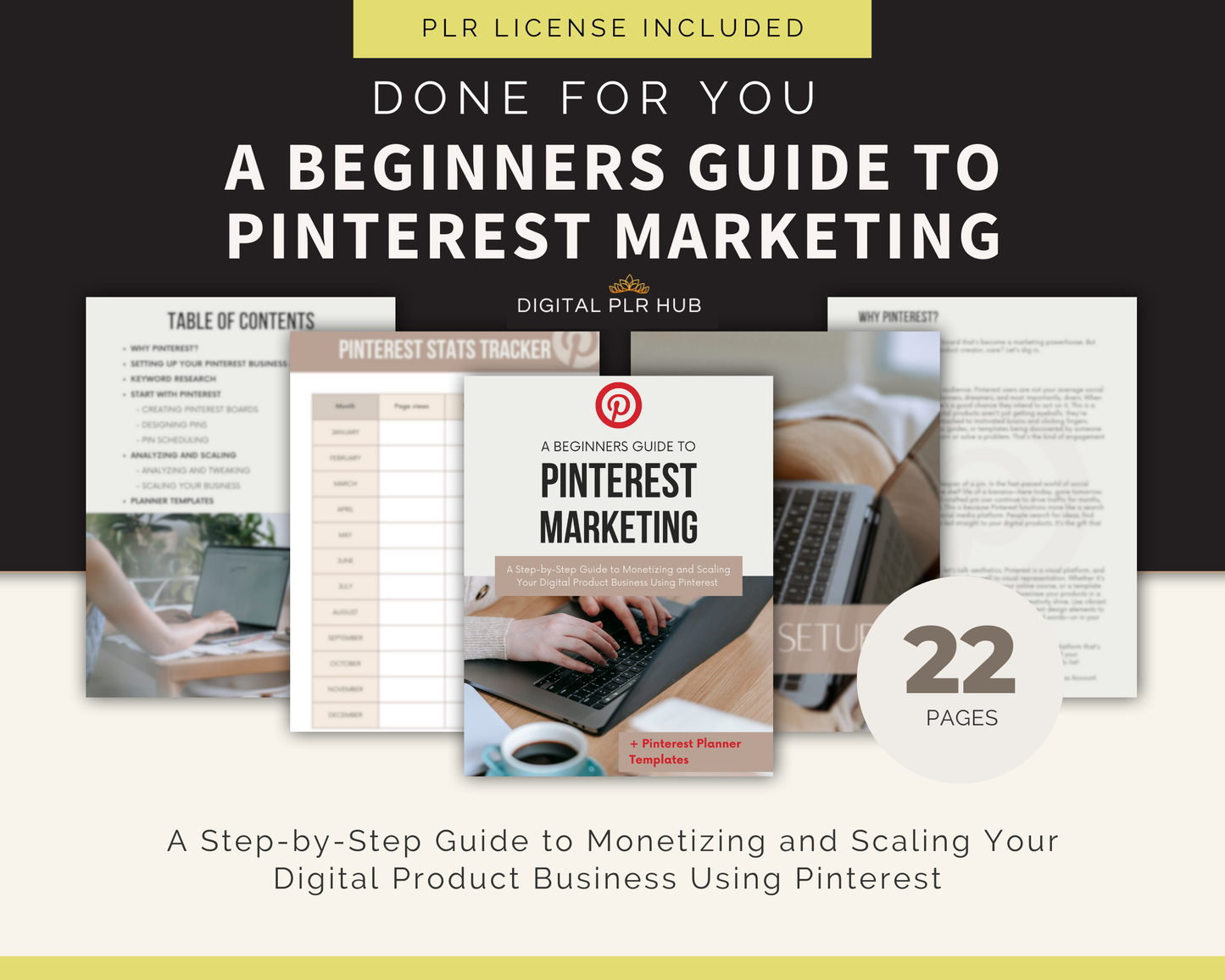 Pinterest Marketing PLR eBook - Rebrand & Sell for 100% Profits!