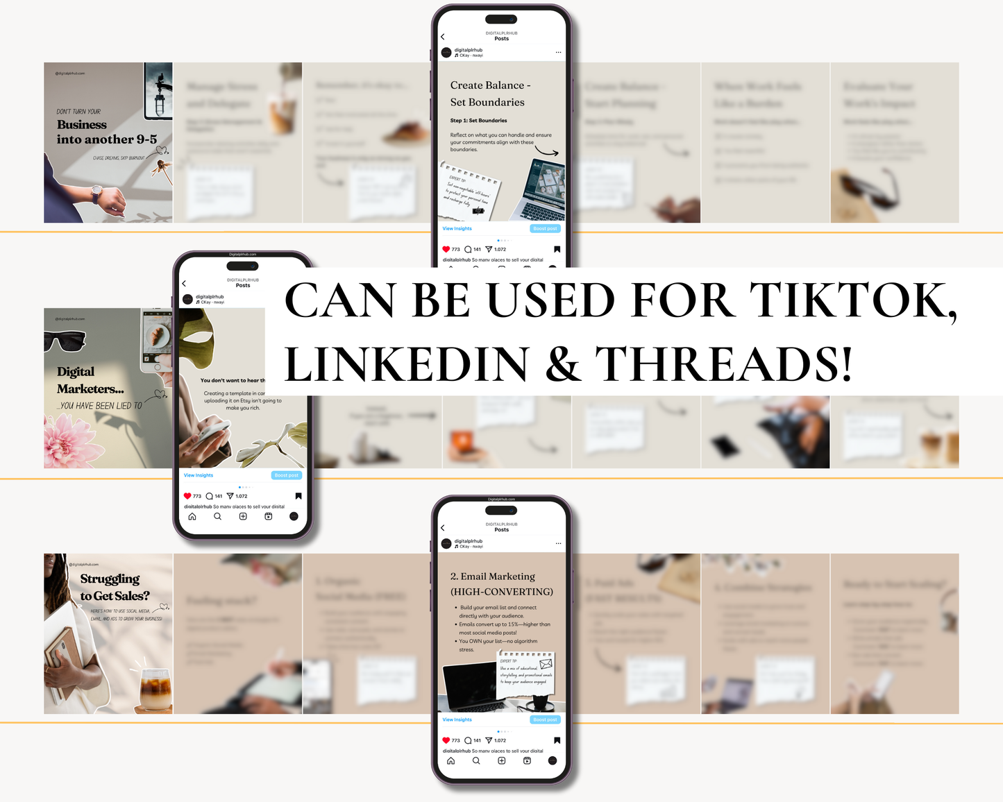 Master Resell Rights Instagram carousel pack with aesthetic, conversion-focused designs perfect for boosting engagement.