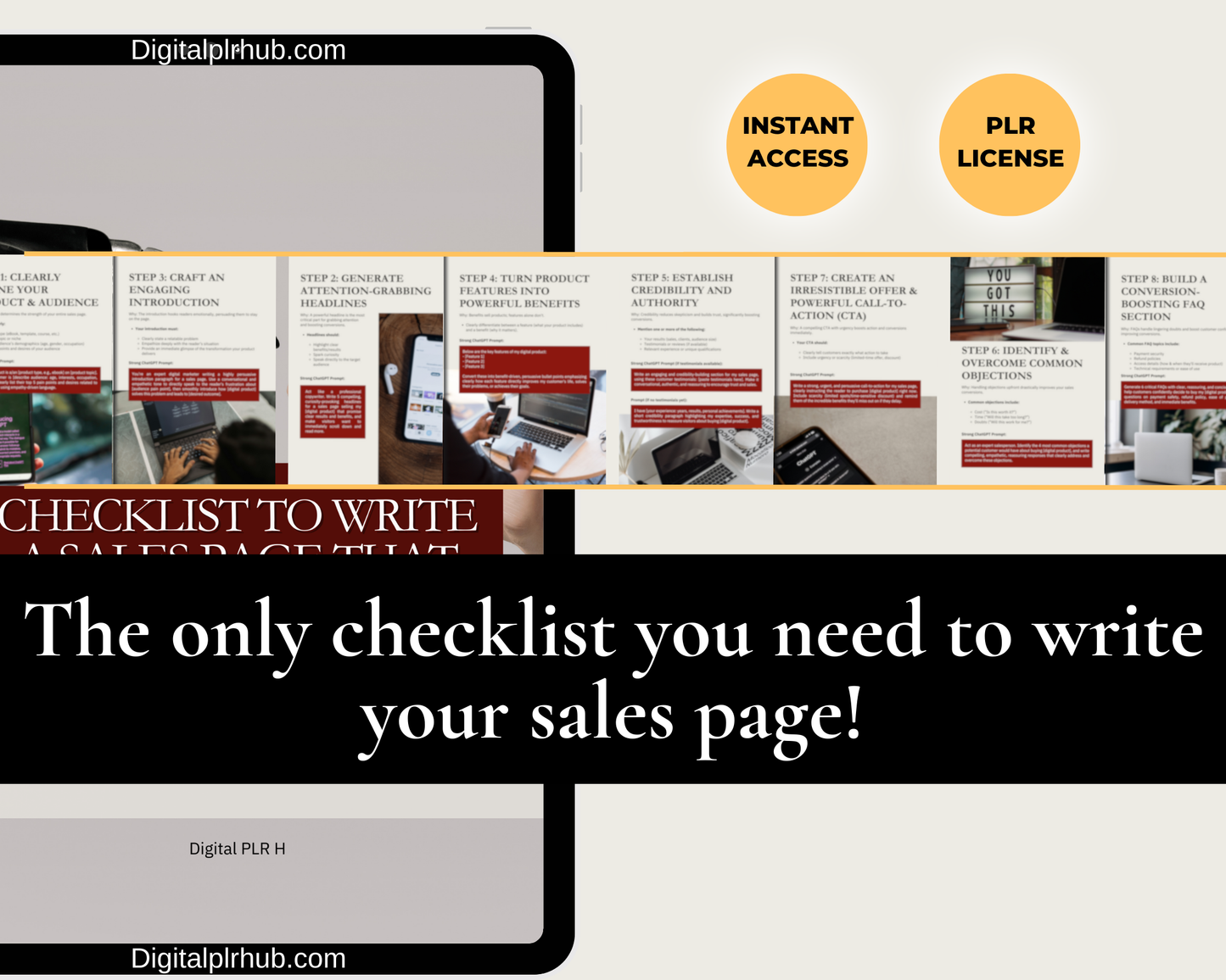 Checklist to Write a Sales Page That Converts with AI