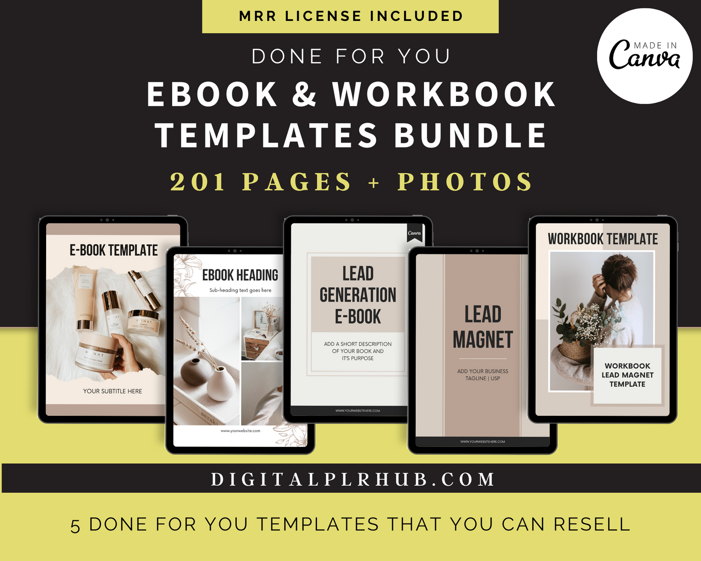 EBook & Workbook Templates MRR Bundle