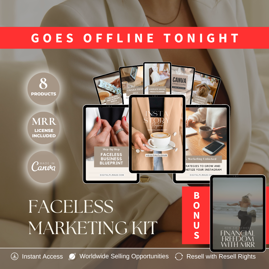Faceless Marketing Kit
