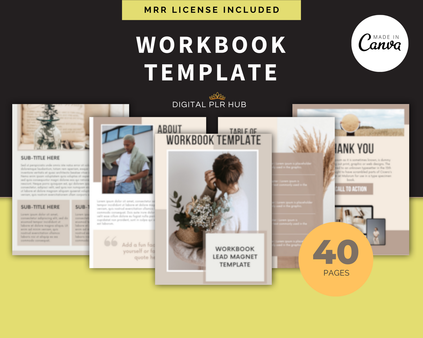 EBook & Workbook Templates MRR Bundle