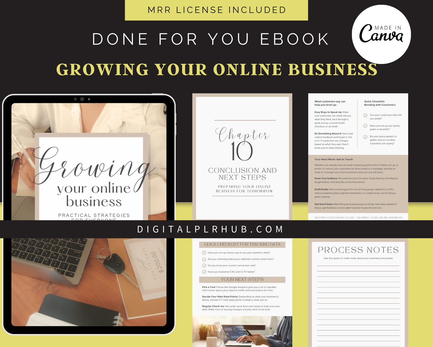 Ebook showing how to make money with digital products. Canva editable and licensed for resale