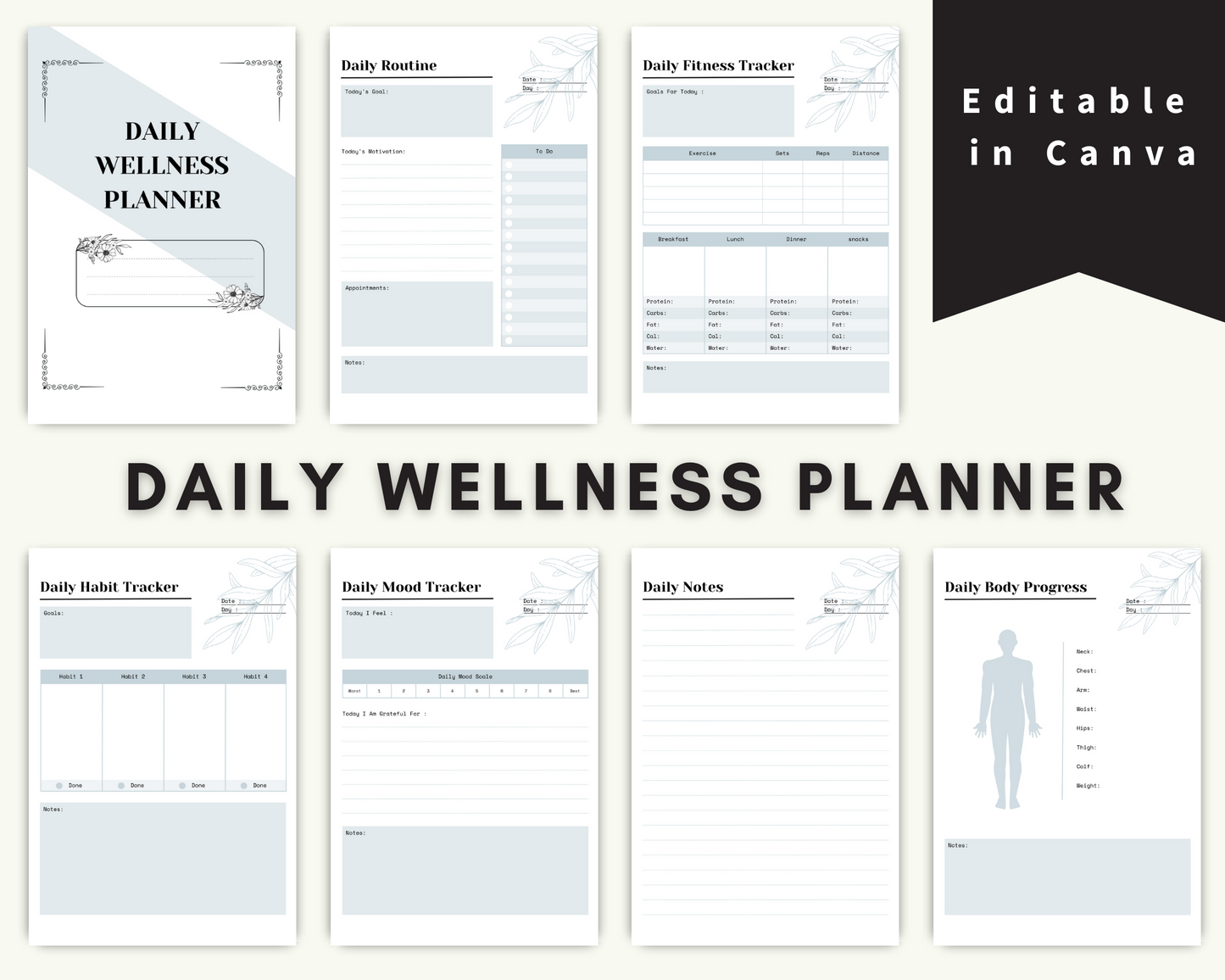 Daily Wellness Planner