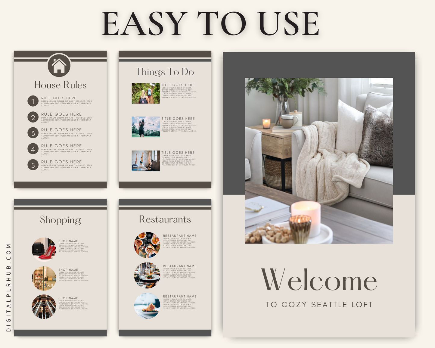 Airbnb Welcome Book Template