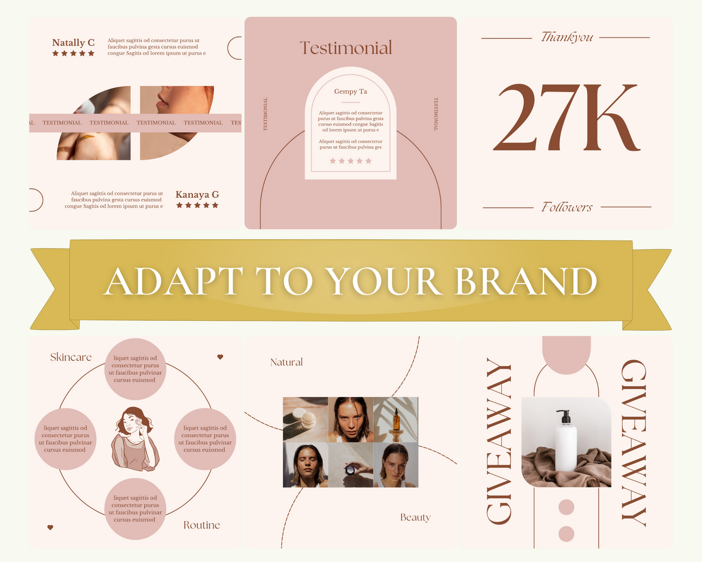 Beauty Instagram Templates Pack