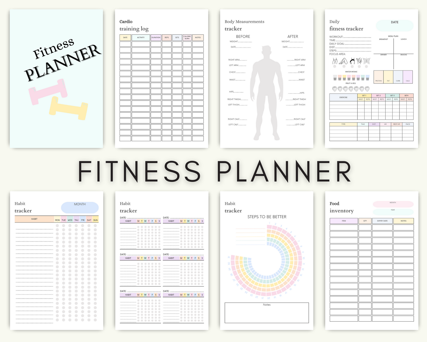 Fitness Planner Pack