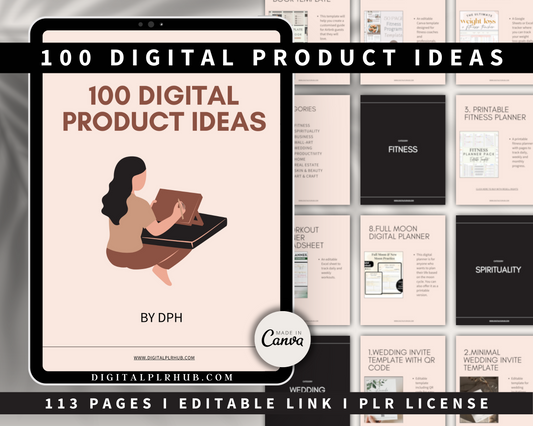 100 Digital Product Ideas