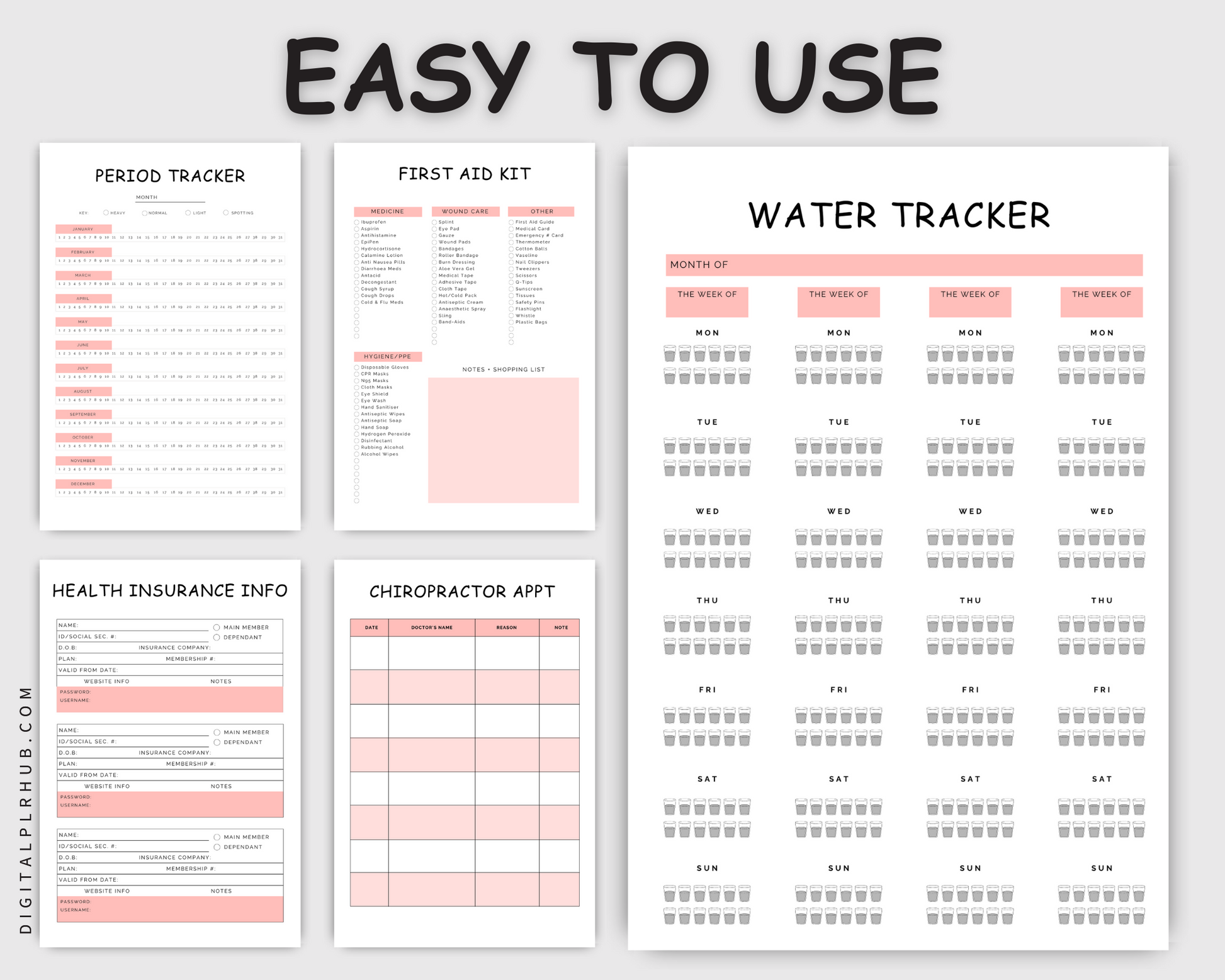 Medical Planner Kit {FULL SIZE; UNDATED} PRINTABLE – My Computer