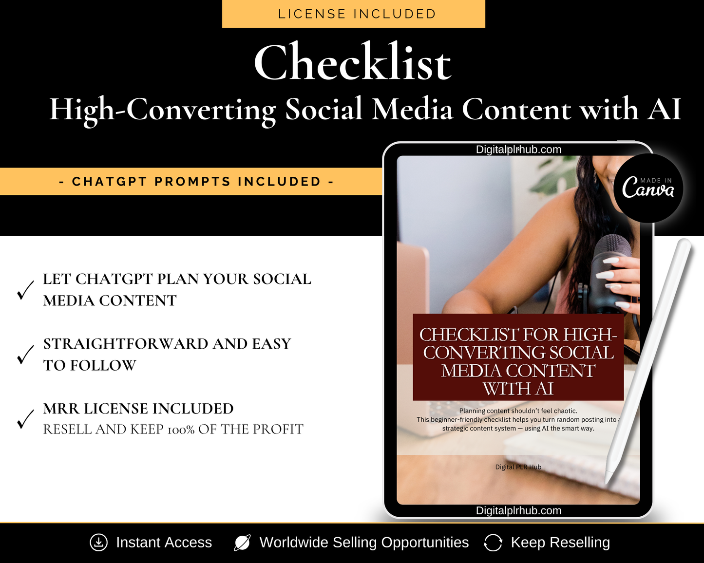 Checklist for High-Converting Social Media Content with AI