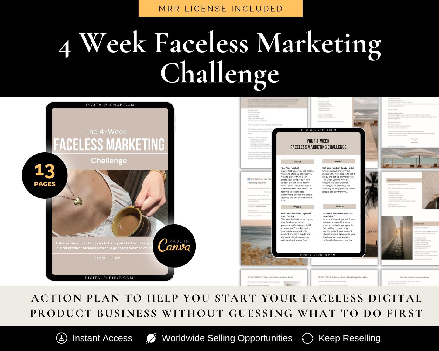 4-Week Faceless Marketing Challenge