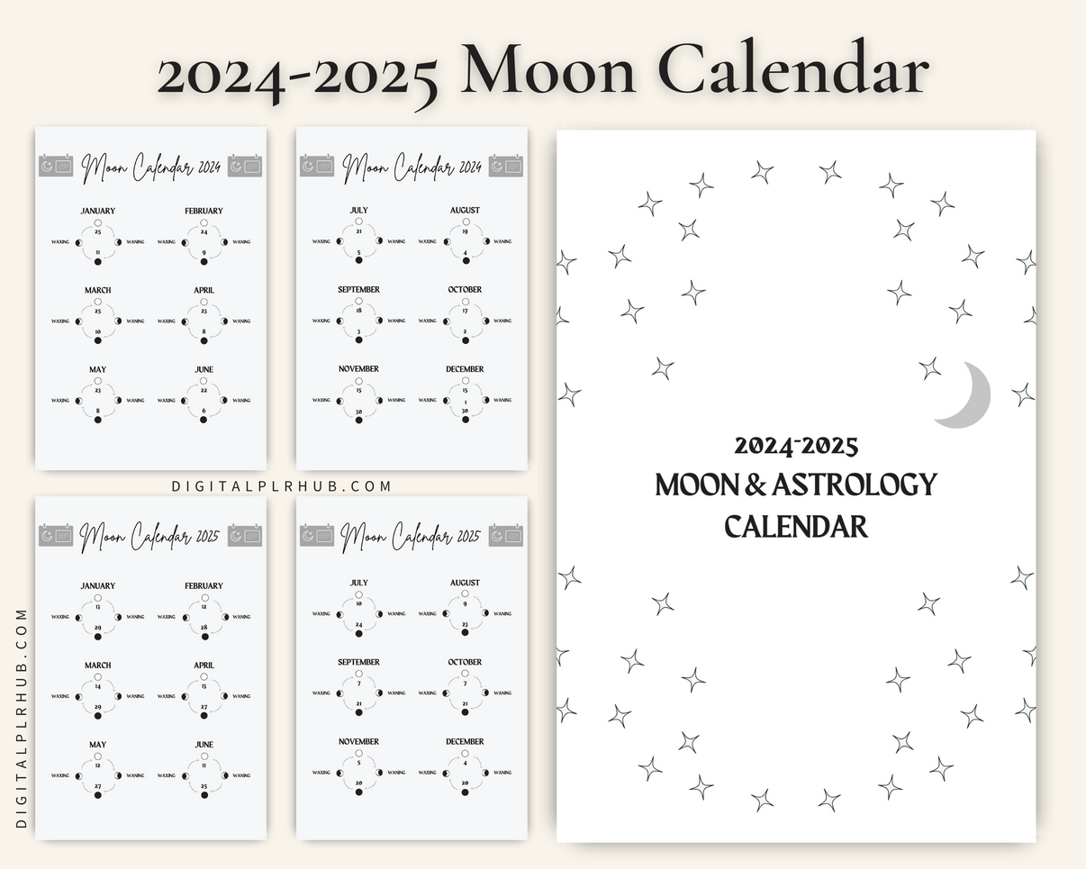 Moon & Astrology Calendar – Digital PLR Hub