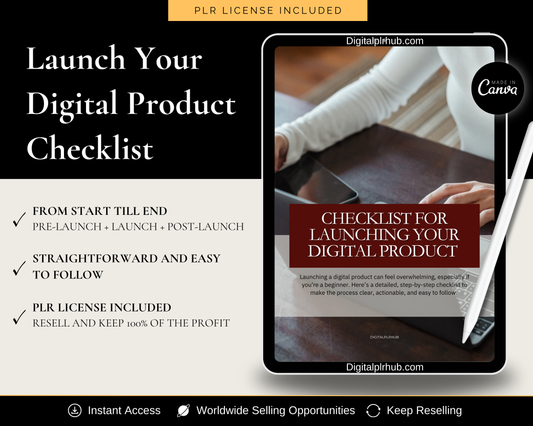 Checklist for Launching Your Digital Product