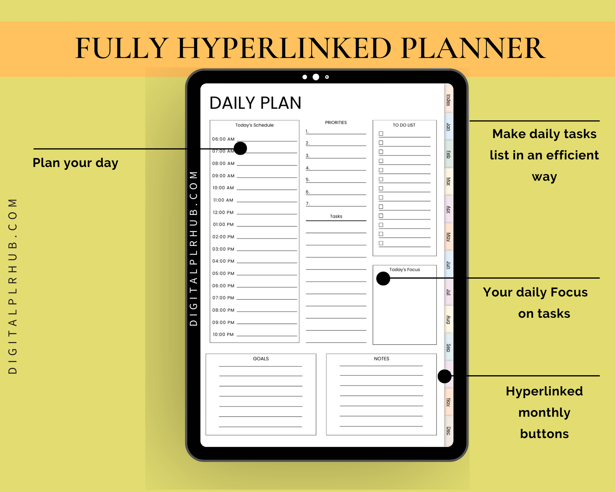 Digital ADHD Planner 2024 Digital PLR Hub Digital adhd planner 2024 digital plr hub