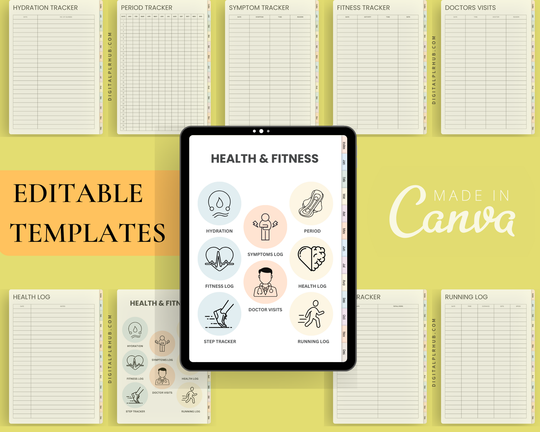 Digital ADHD Planner 2024 Digital PLR Hub Digital adhd planner 2024 digital plr hub