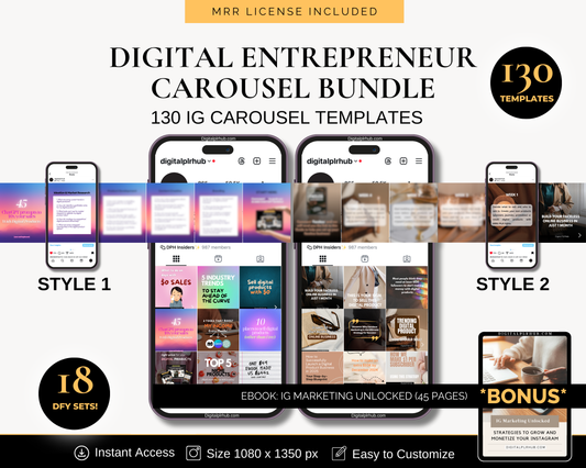 Digital Entrepreneur Carousel Bundle