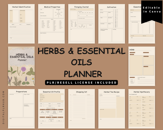 Herbs & Essential Oils Planner