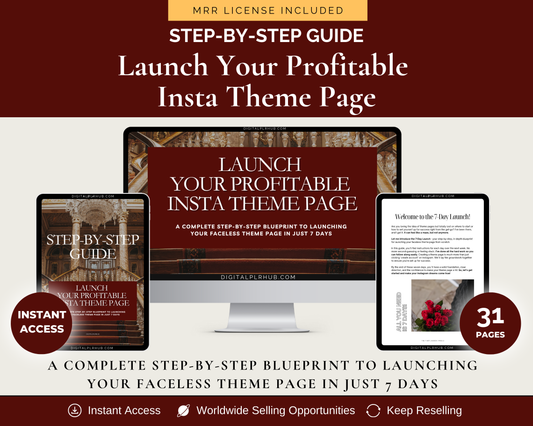 Launch Your Profitable Insta Theme Page Guide