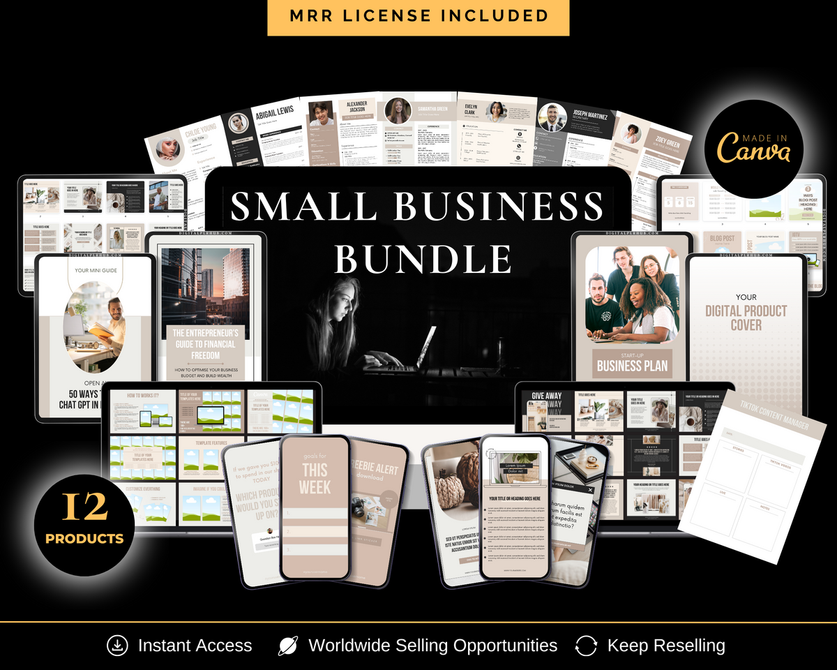 Small Business MRR Bundle – Digital PLR Hub