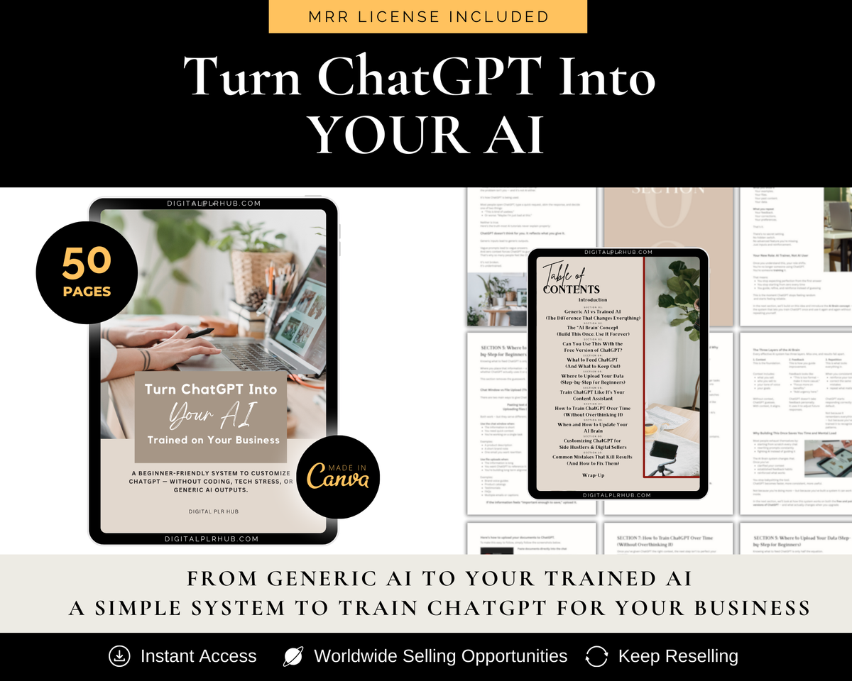 Turn ChatGPT Into Your AI Train ChatGPT for Your Business with MRR ...
