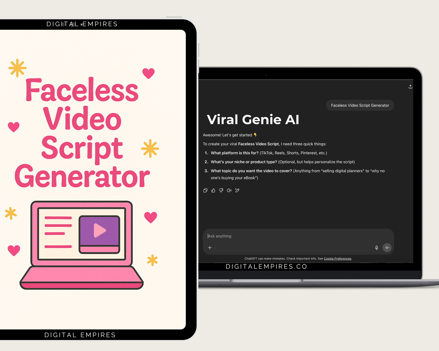 Instagram carousel generator by Viral Genie AI. Create scroll-stopping carousels using a custom ChatGPT assistant built for digital marketers.
