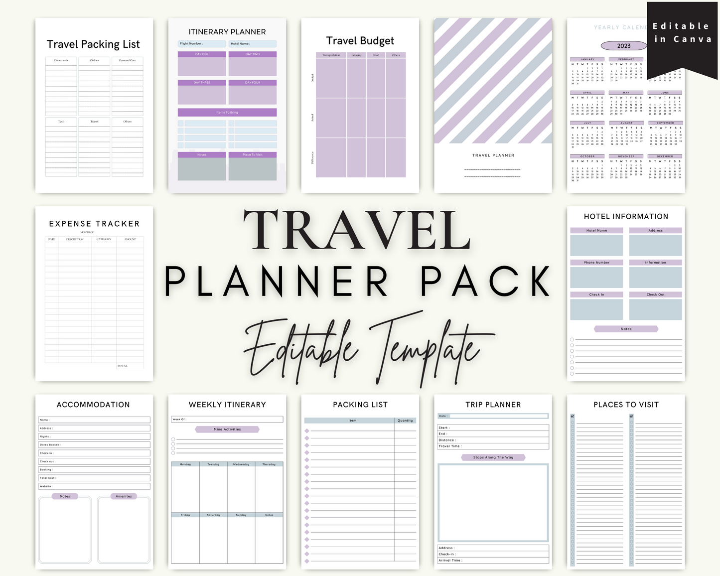 Travel Planner Pack