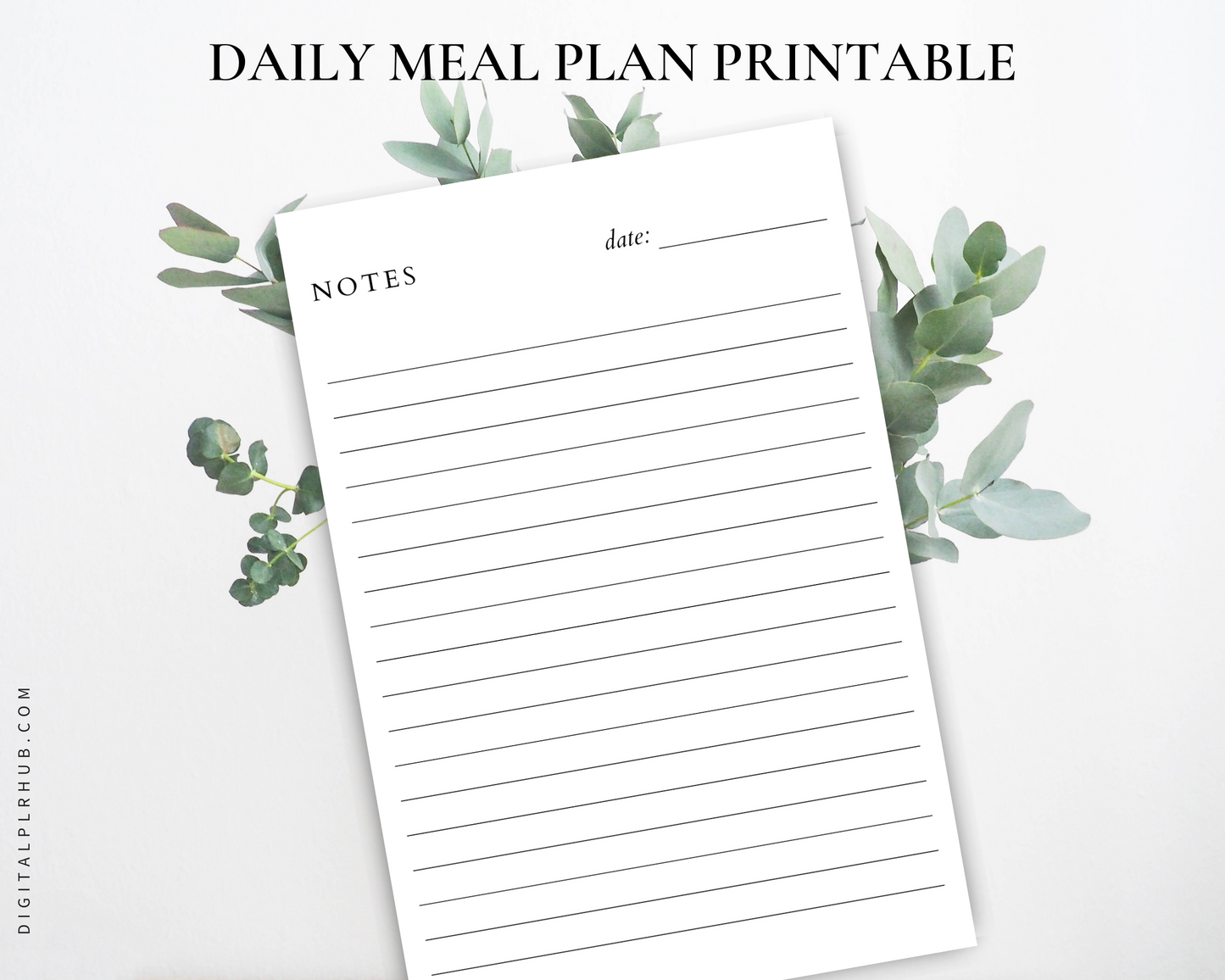 Daily Meal Plan Printable