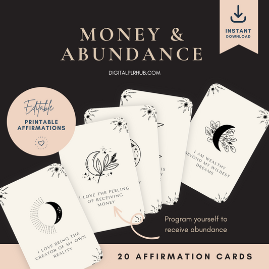 Money & Abundance Affirmation Cards