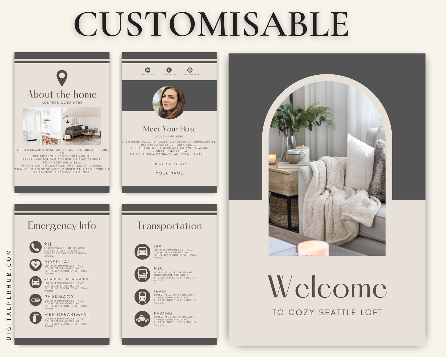 Airbnb Welcome Book Template