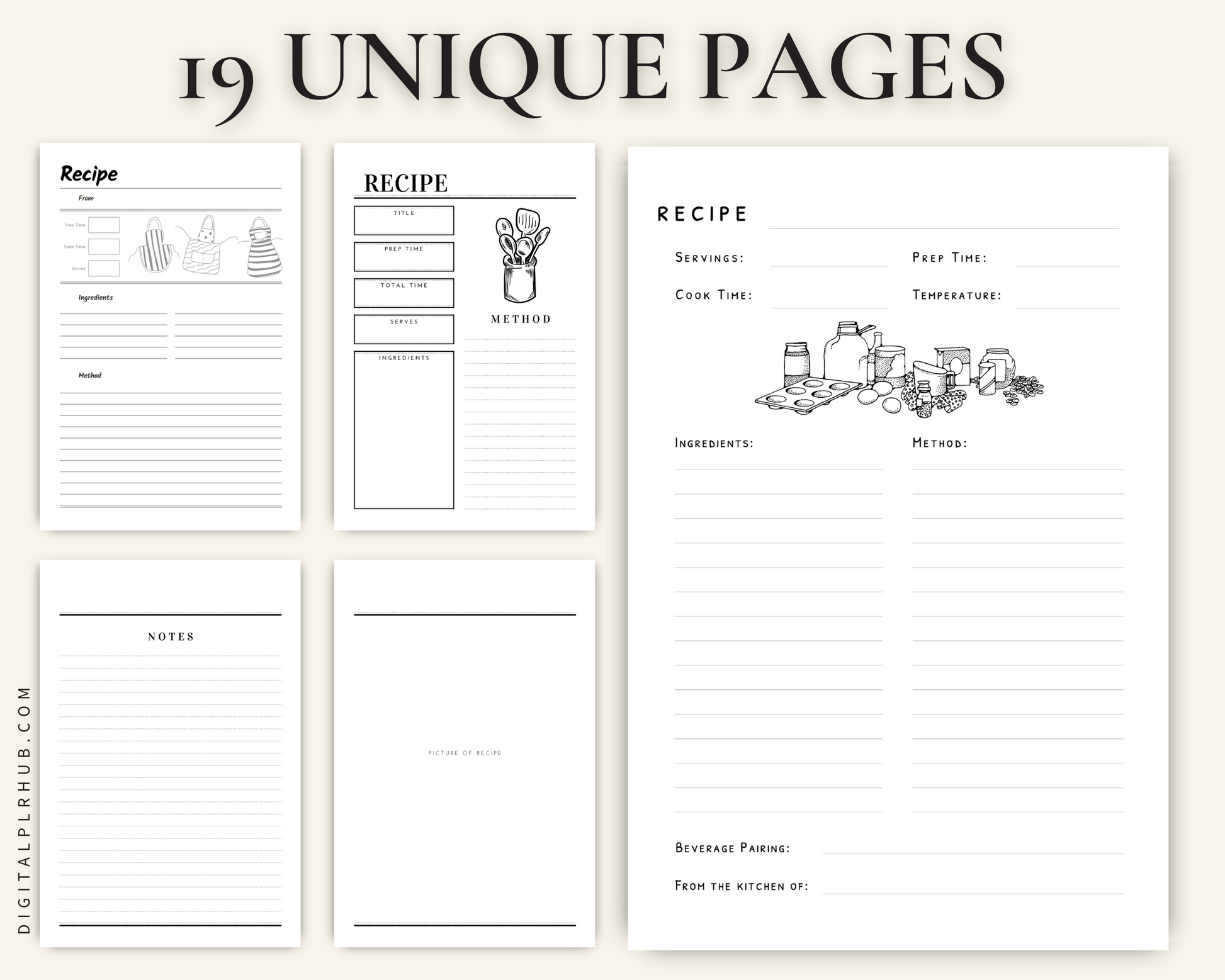 Recipe Book Template – Digital PLR Hub