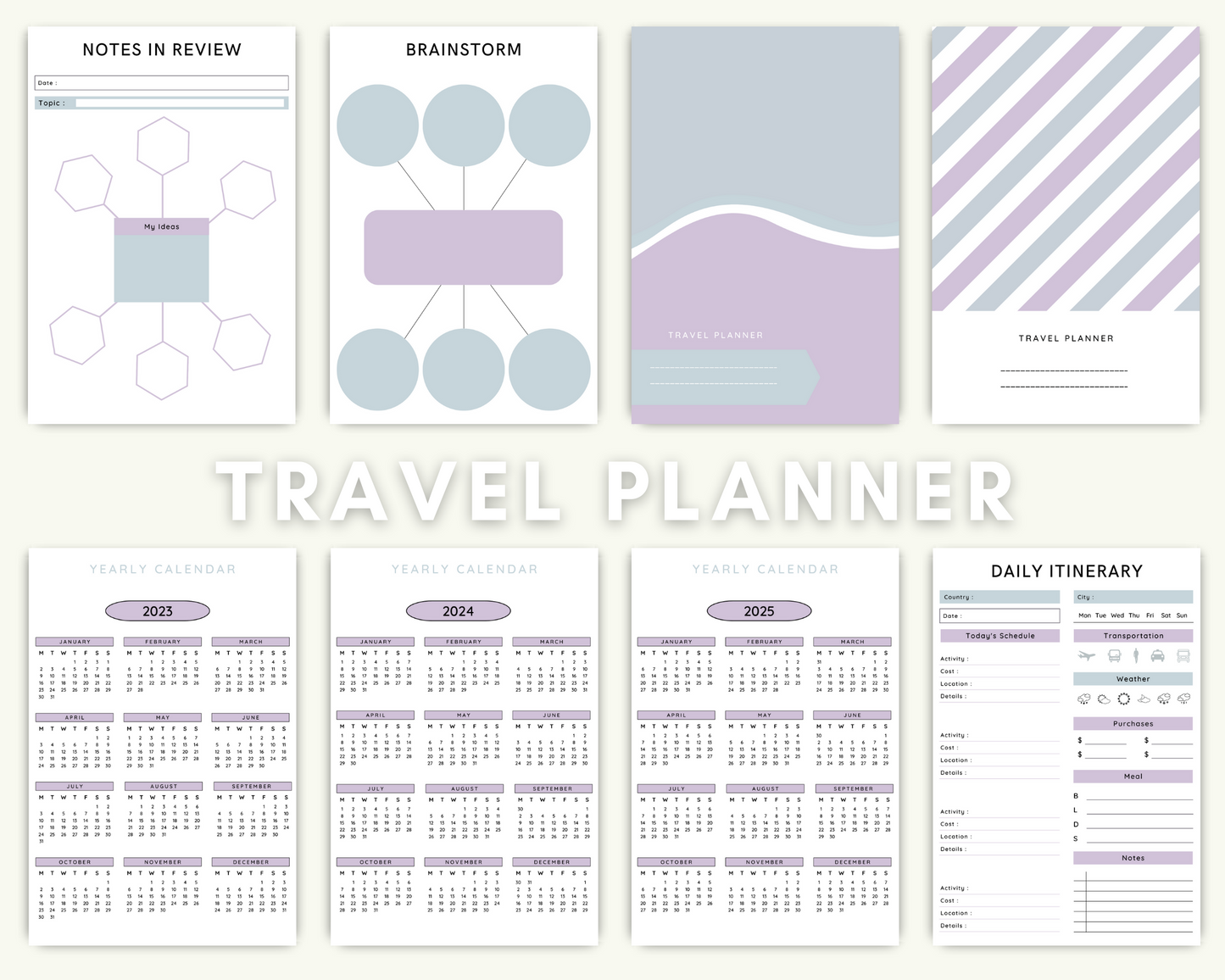 Travel Planner Pack