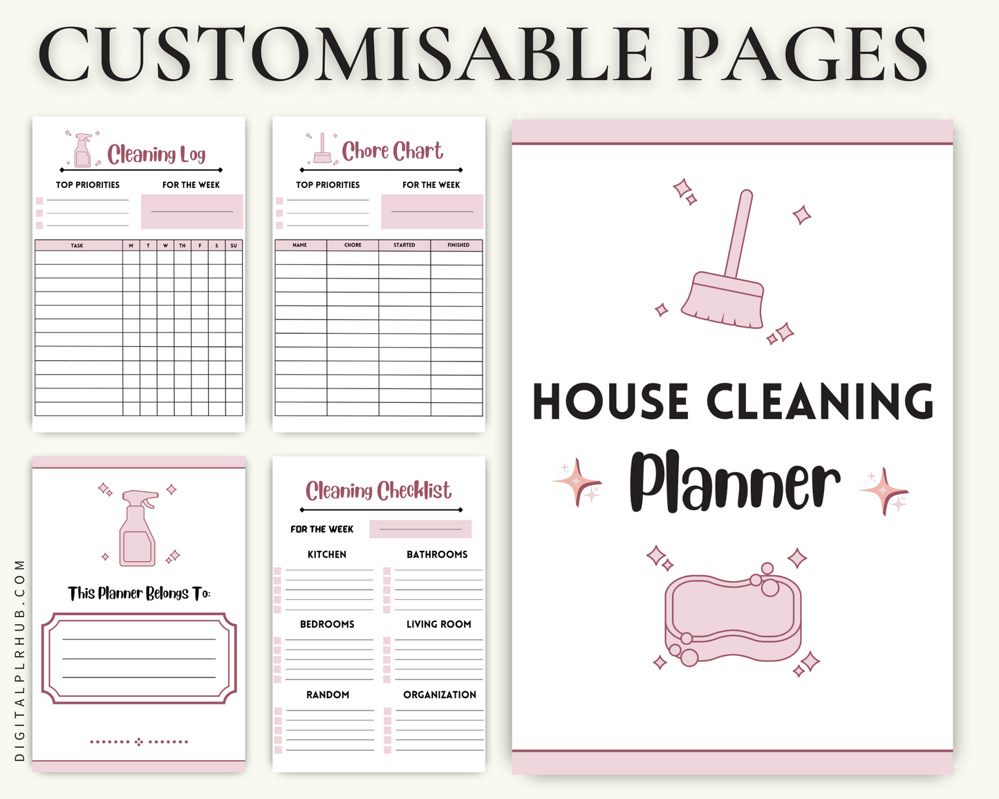 Cleaning Planner Pastel