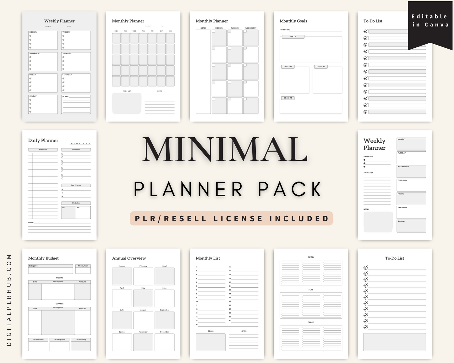 Daily Weekly Monthly Planner