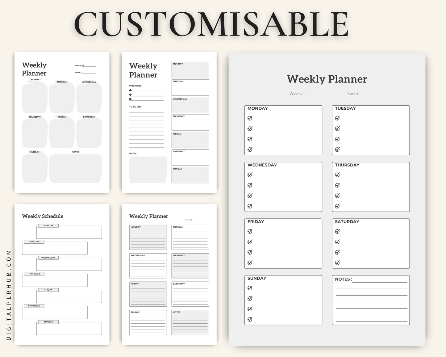 Daily Weekly Monthly Planner