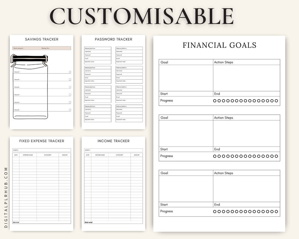 Finance Tracker – Digital PLR Hub