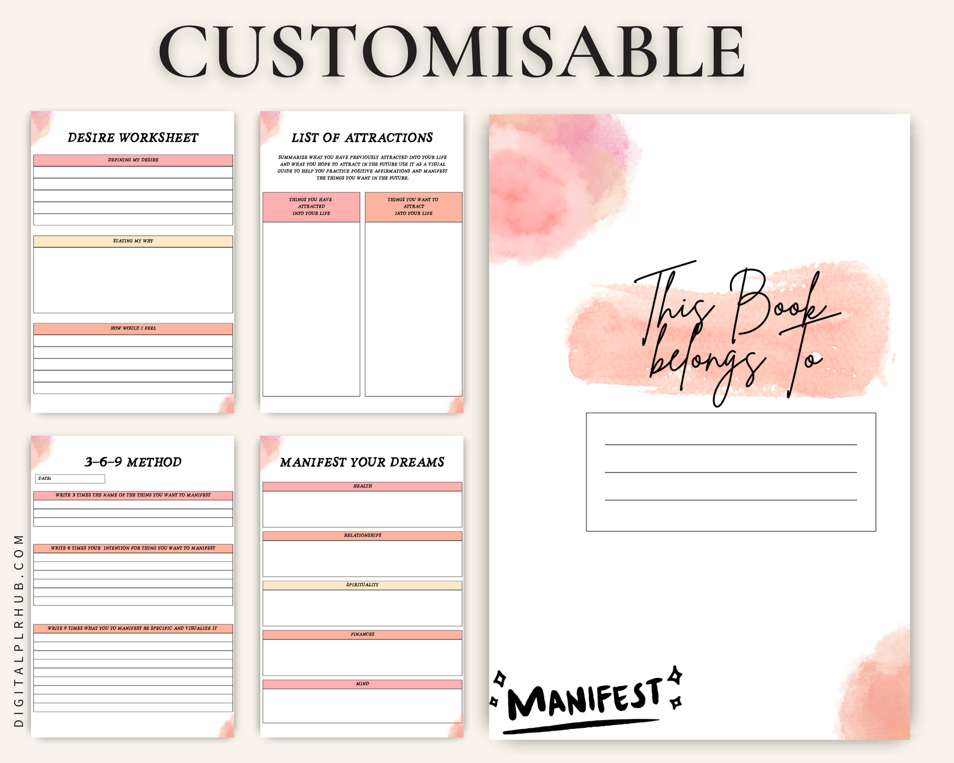 manifestation-journal-digital-plr-hub for Free Printable Manifestation Journal Pdf Manifestation Journal – Digital PLR Hub for Free Printable Manifestation Journal Pdf