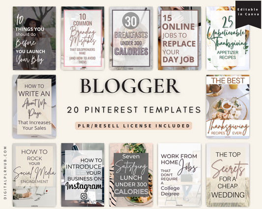 Blogger Pinterest Templates