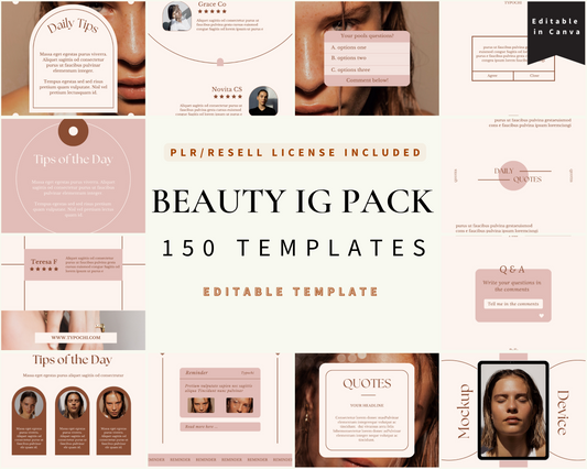 Beauty Instagram Templates Pack
