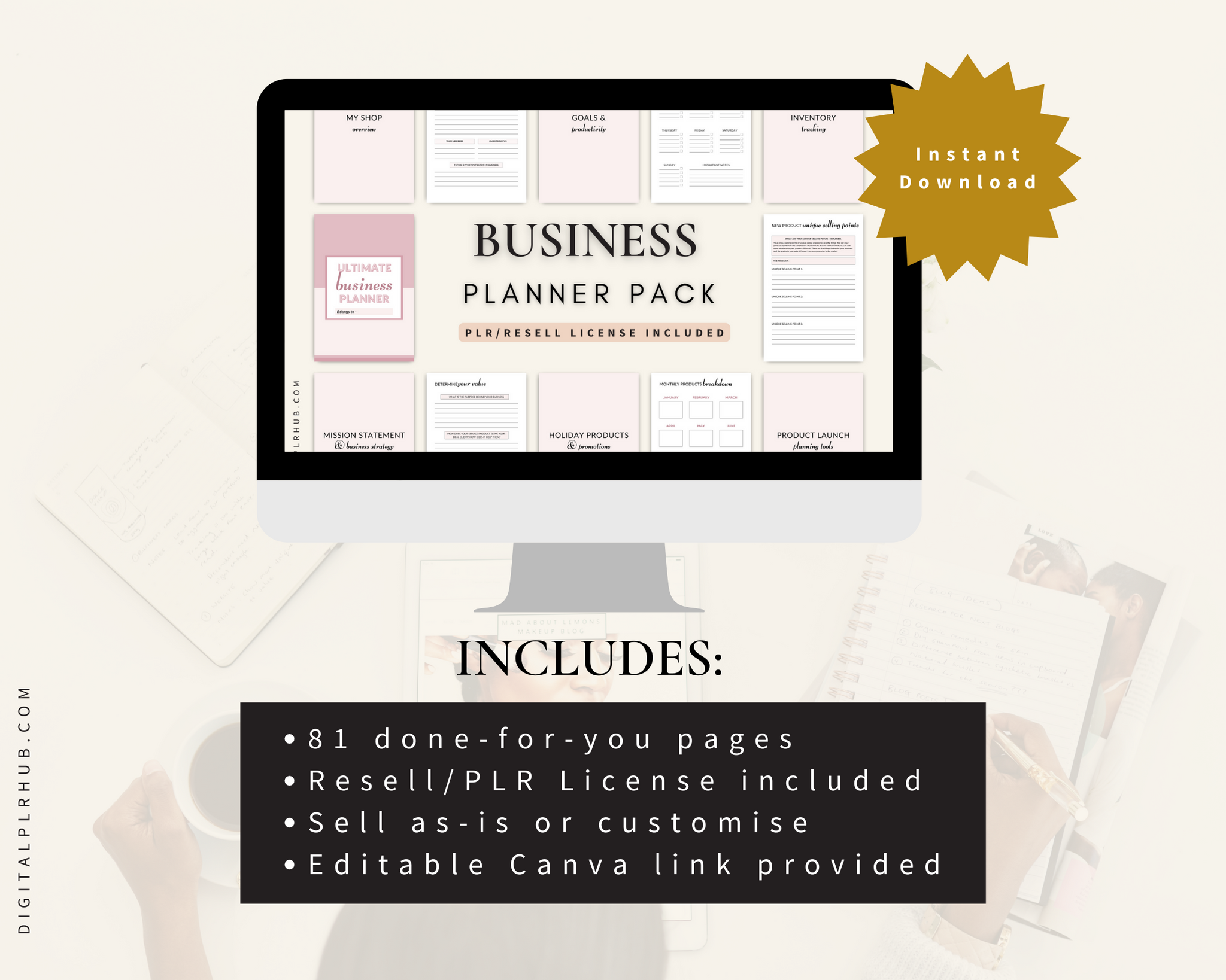 Business Planner Pack – Digital PLR Hub