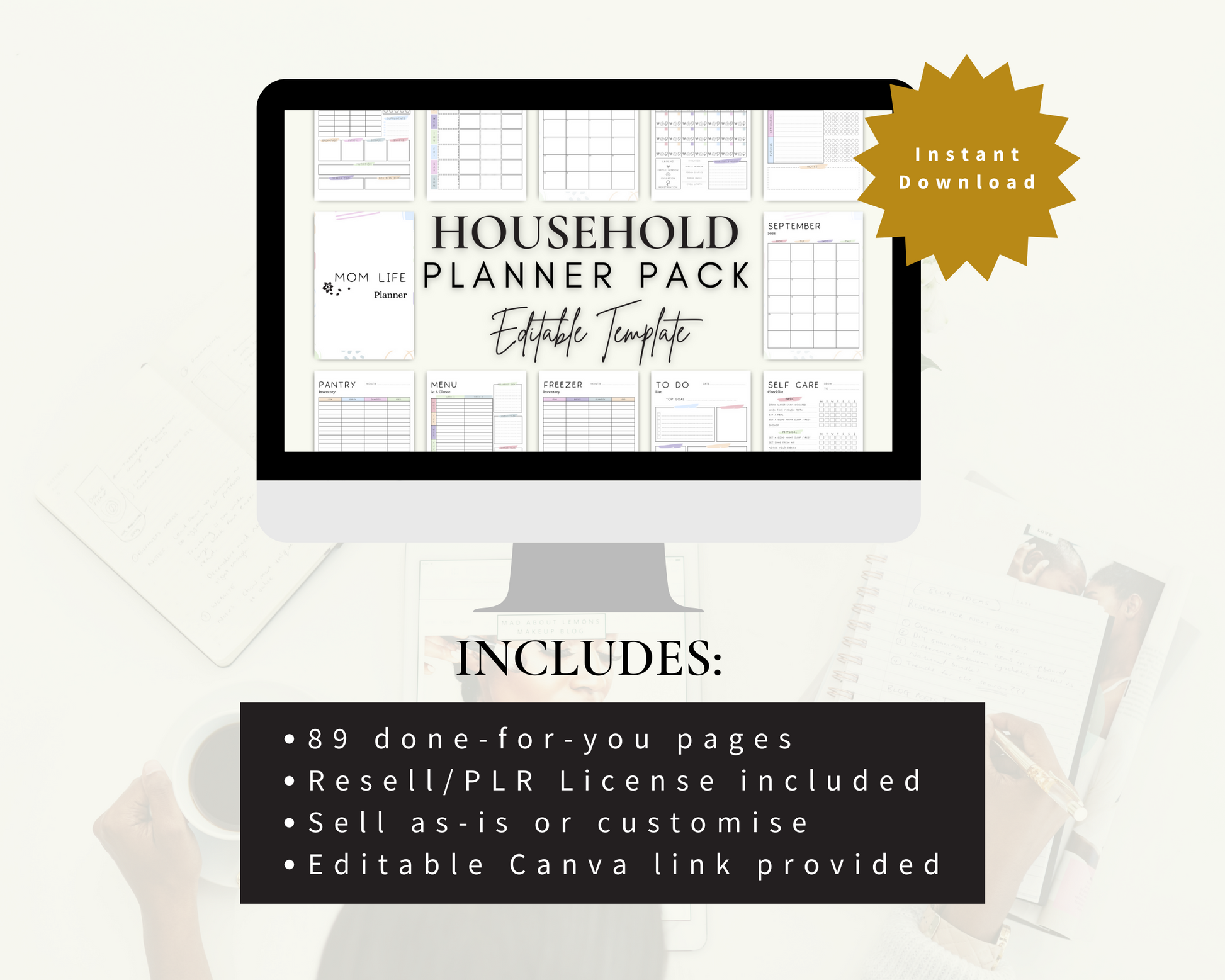 Household Planner Pack – Digital PLR Hub